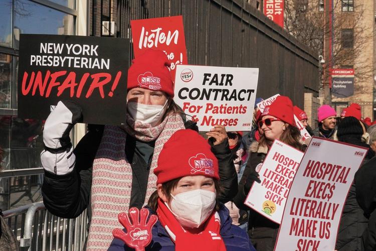 Striking nurses at Mount Sinai approve new contract but ones at NewYork Presbyterian reject deal