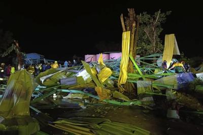 Roof collapses at school in Thailand, killing 7 sheltering from rain