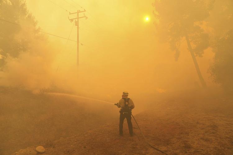 Photos of the scenes after Canyon Fire ignited