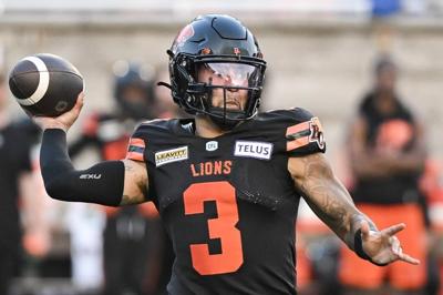 Lions' Adams Jr. secures top quarterback grade in win over Alouettes