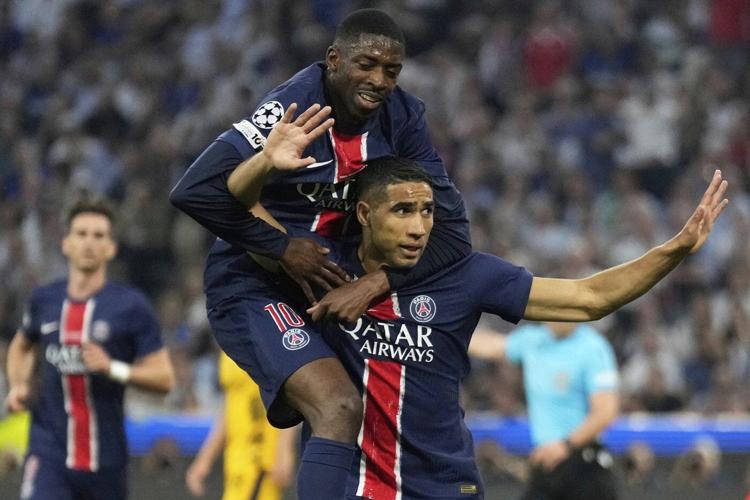 PSG leads 2-0 against Inter Milan at halftime in the Champions League final