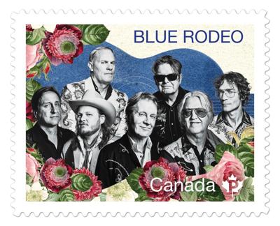 Canada Post unveils Blue Rodeo stamp featuring current band members