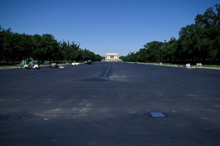 Trump says Reflecting Pool work is done and it's set to be filled with water