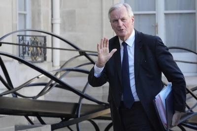 France's Prime Minister Michel Barnier returns to work after surgery for a cervical lesion