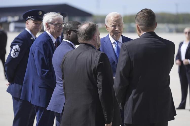 Biden visits Wisconsin to laud a new Microsoft facility, meet voters - and troll Trump
