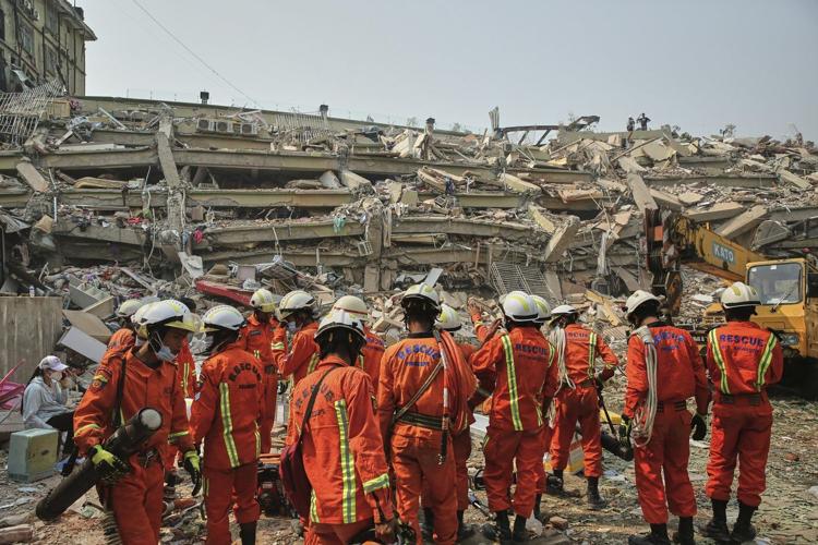 Smell of death permeates Myanmar cities after quake kills over 1,600 and leaves countless buried