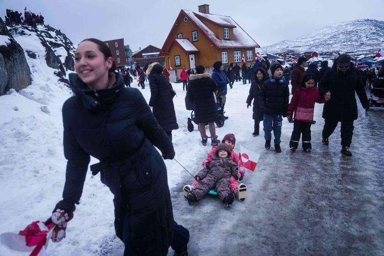 Thousands march in Greenland to support Arctic island in the face of Trump's threats to take it over