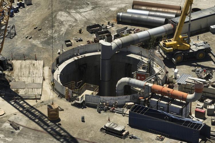 Workers raced for miles in the dark to escape being trapped after tunnel collapsed in Los Angeles