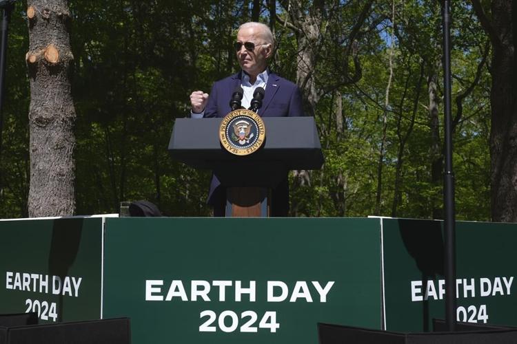 Biden marks Earth Day by going after GOP, announcing $7 billion in federal solar power grants