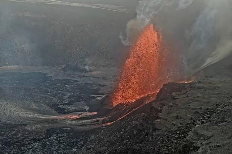 In its 10th episode, Kilauea, one of the world's most active volcanoes, is again spewing lava