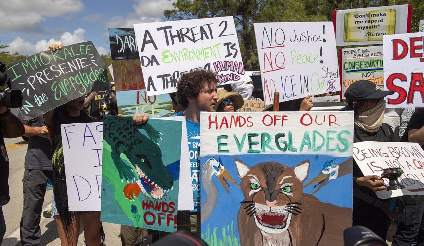 Trump toured Florida's immigration detention center in the Everglades. Here's what to know