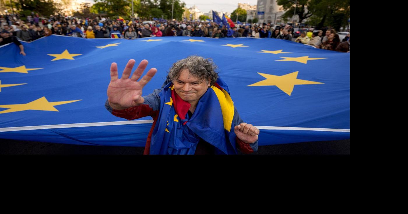 Thousands join a pro-EU rally in Romania’s capital as pivotal ...