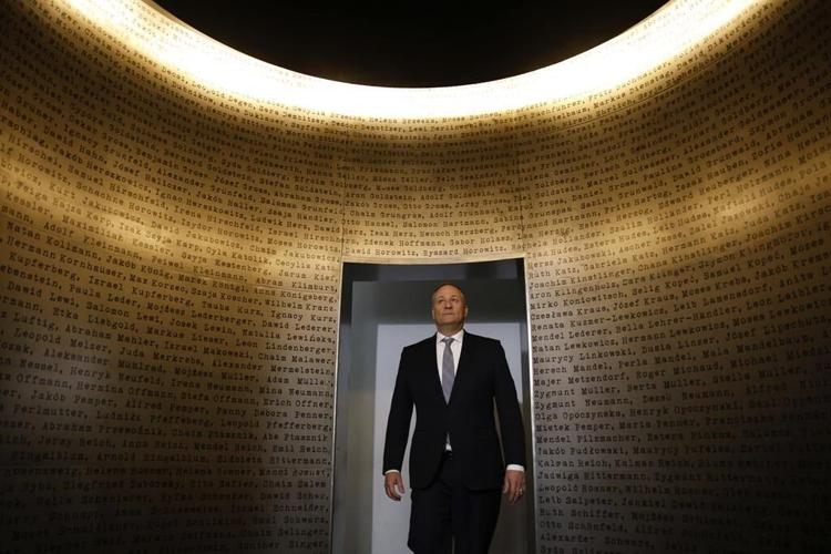 Emhoff says somber Auschwitz visit key to antisemitism work