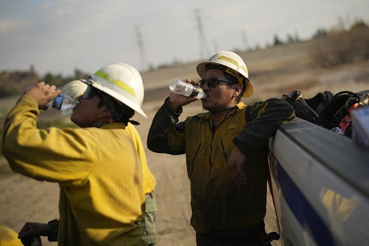 Navajo Nation firefighters battle wildfires in Los Angeles