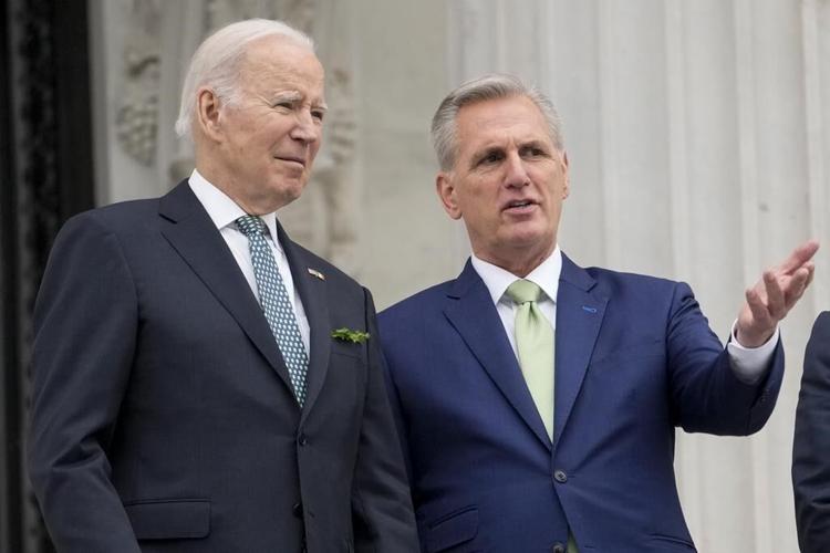 Biden, congressional leaders meeting to avert default