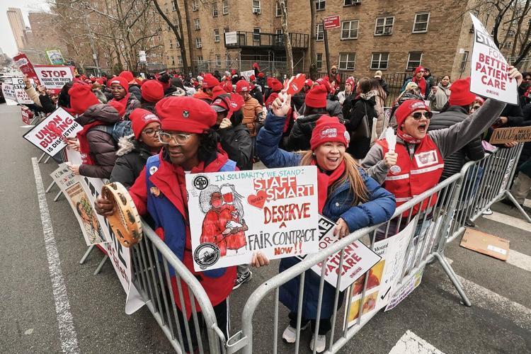NYC nurses on strike resume negotiations with hospitals on 4th day