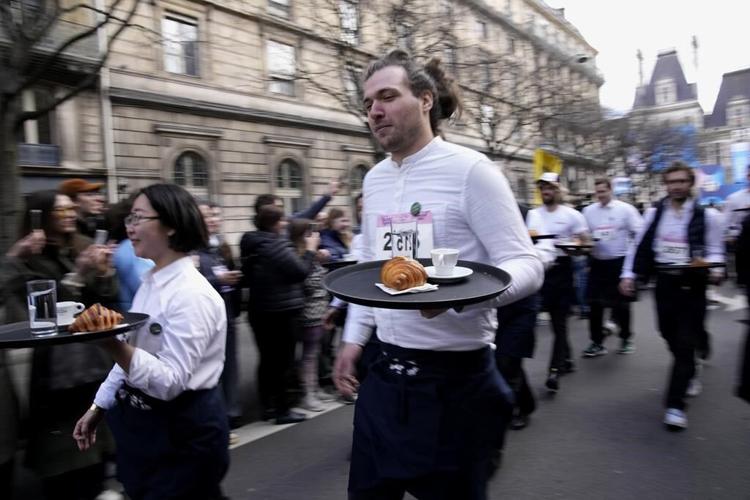 Olympics taster: Paris race celebrates the servers who nourish city's life and soul