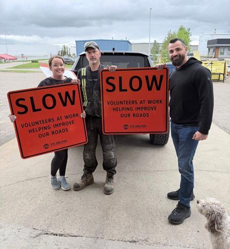 Pothole protest: Frustrated Albertans fill road ruts in act of civil disobedience
