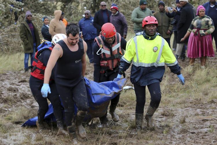 Catastrophic floods kill dozens in South Africa as photos show receding waters revealing more bodies