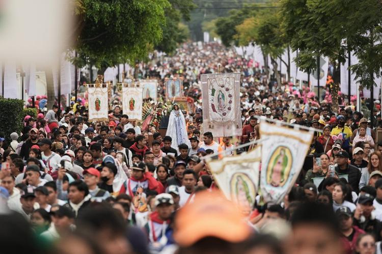 Believers in Our Lady of Guadalupe flock to her Mexico City shrine, in photos