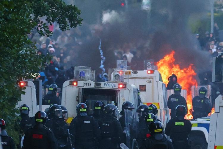 Photos show the aftermath of anti-immigration protests in Northern Ireland
