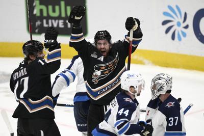 NHL roundup: Jets trip Caps 5-4 in OT, overshadow Ovechkin goal