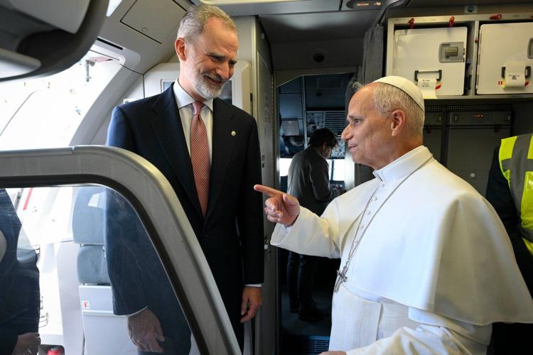 Pope Leo XIV’s flight home from Spain was grounded so the king came to his aid