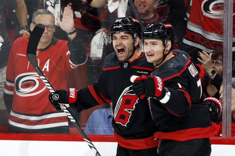 Martinook, Andersen help Hurricanes push past Devils 3-1 for 2-0 lead in 1st-round playoff series
