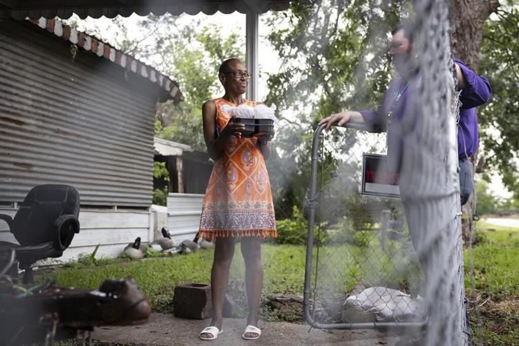 Houston community groups strain to keep feeding and cooling a city battered by repeat storms