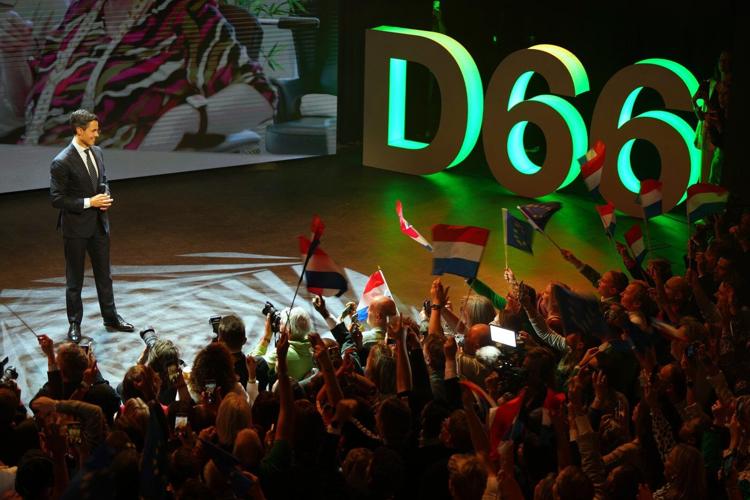 Exit poll suggests Dutch election result too close to call, with center-left party slightly ahead