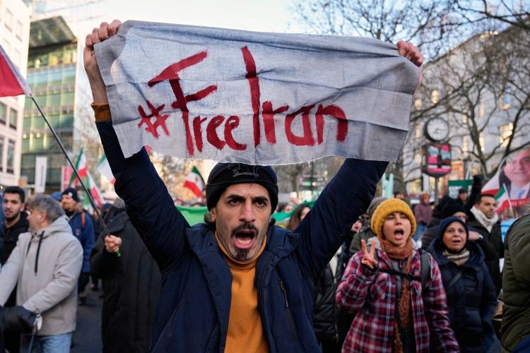 People rally around the world in support of protests in Iran, in photos