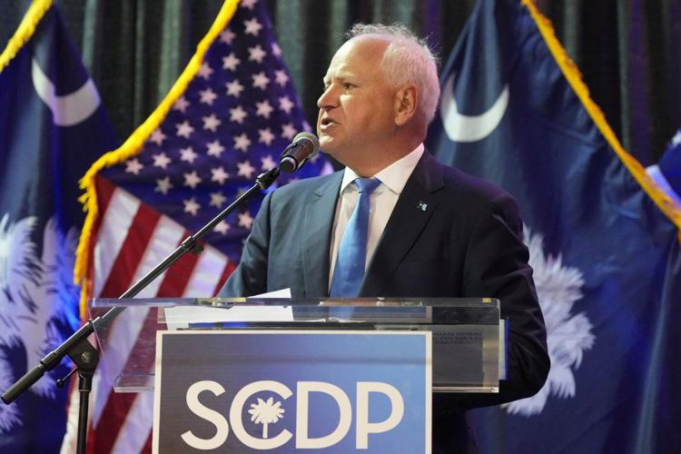 Minnesota Gov. Tim Walz, in South Carolina remarks, calls on Democrats 'to be a little meaner'