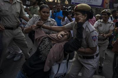 India bars protests that support the Palestinians. Analysts say a pro-Israel shift helps at home