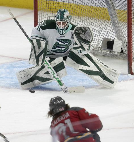 Desbiens up for second straight PWHL top goaltender award against Frankel, Philips