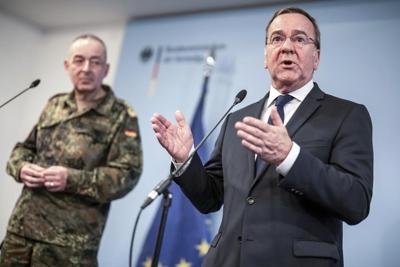 Germany's defense minister overhauls the military command as he seeks 'war-capable' armed forces