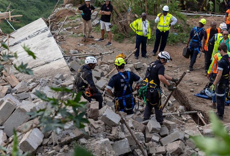 Death toll climbs to 5 in South African temple building collapse