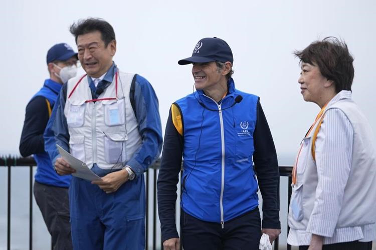 IAEA chief visits Fukushima before radioactive water is released