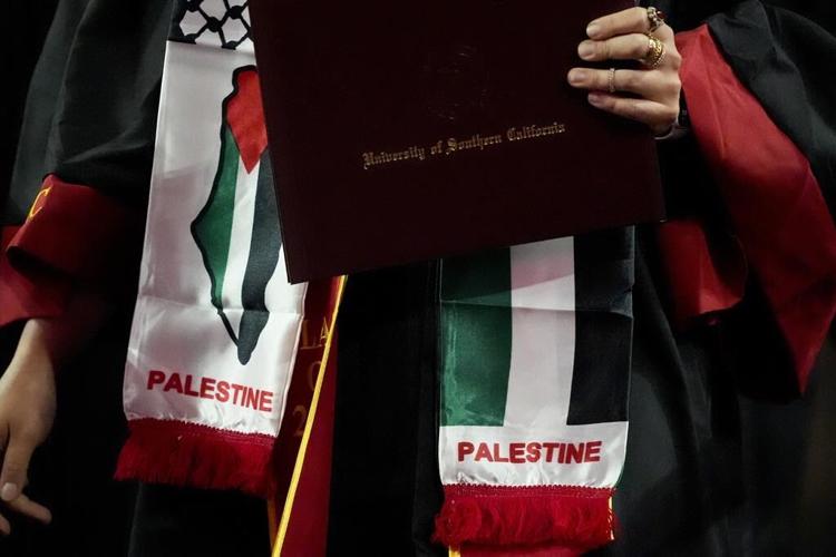 Pro-Palestinian protests dwindle on campuses as some US college graduations marked by defiant acts