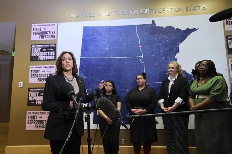 In a first, Vice President Harris visits Minnesota abortion clinic to blast ‘immoral’ restrictions