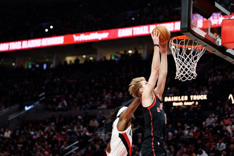 Mamukelashvili's 22 points lead Raptors past Blazers, snapping Portland's win streak