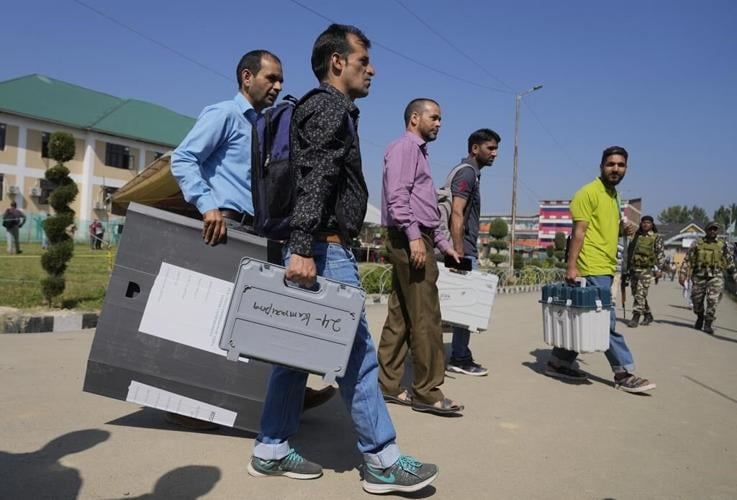 Voting for local government opens in Indian-controlled Kashmir for first time after losing autonomy