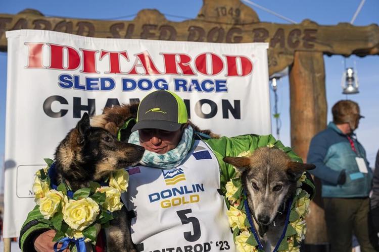 Grandson of Iditarod co-founder wins Alaska sled dog race