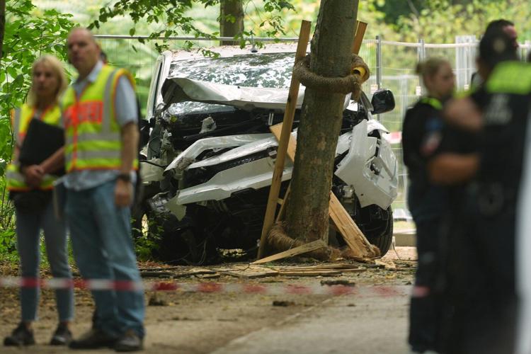 Photos show the aftermath of a van-ramming attack near Berlin's Pride Festival