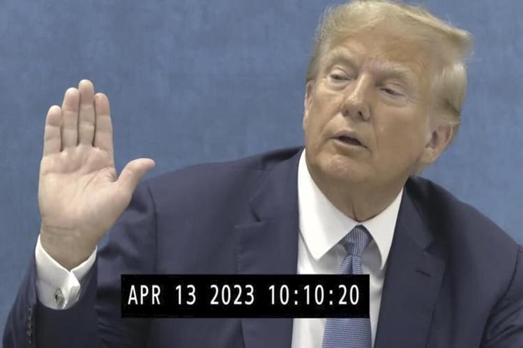 Donald Trump goes from calm to indignant in newly released deposition video of civil fraud lawsuit