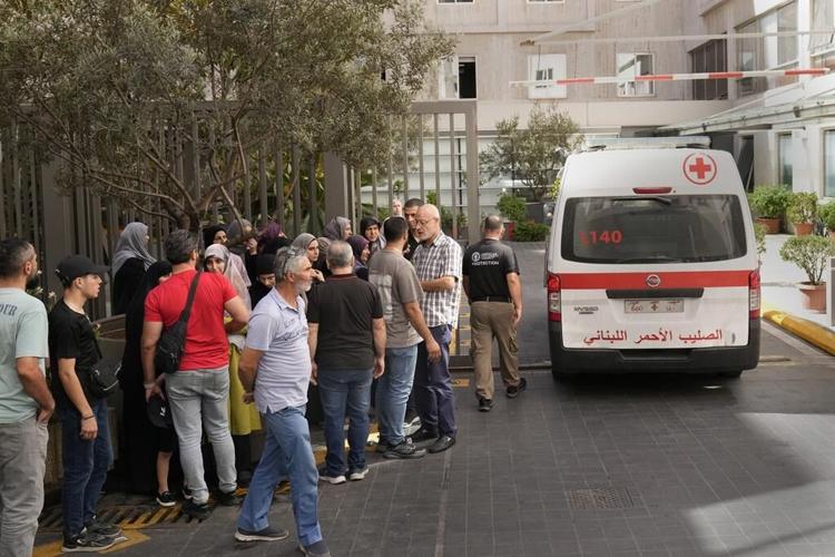 Explosions witnessed at Beirut funeral for Hezbollah members and a child killed in pager attack