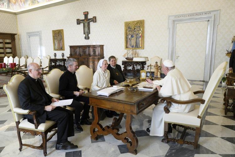 Pope Francis has named the first woman to head a major Vatican office, choosing an Italian nun