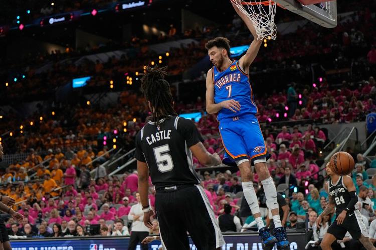 Gilgeous-Alexander, bench propel Thunder past Spurs 123-108 in conference final