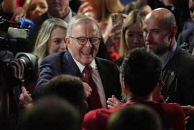 Australia's re-elected prime minister says voters chose unity over division