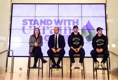 'Hard to leave': Ukrainian hockey players determined to preserve sport during war