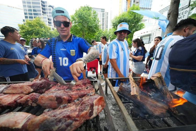 There's a beef about beef at the World Cup, as Argentina fans pour into Texas